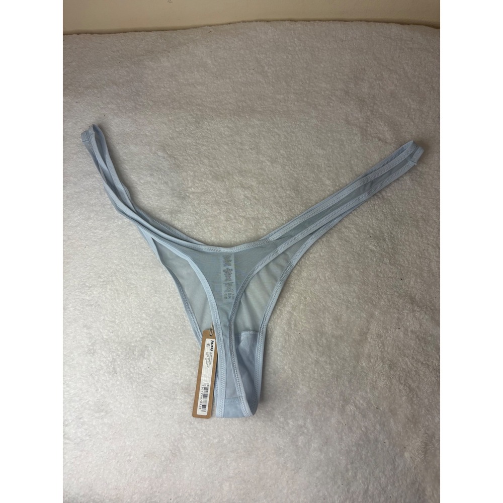 SKIMS Ultra Fine Mesh Micro Dipped Thong Celeste Blue PN-DTH-2013 Womens 3X NWT - Picture 3 of 3